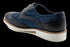 Mens Casual Navy Suede Sneaker-Like Wingtip Derby Shoes